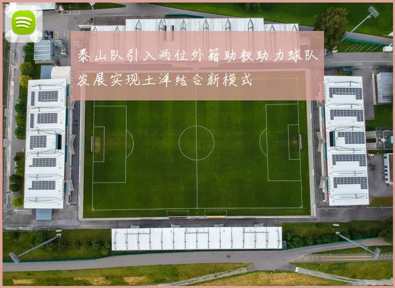 泰山队引入两位外籍助教助力球队发展实现土洋结合新模式